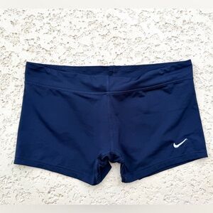 Women’s Nike Blue shorts Size L Dri Fit Gym Running Workout Yoga Fitness Active